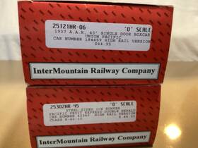 25302hr-45 Intermountain 25121hr-06 Railway O Scale # Up Boxcar And Pfe High Rail