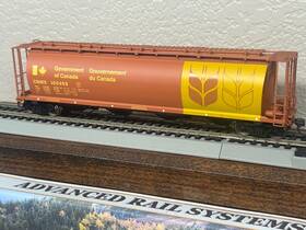 45119 Intermountain Canadian Wheat Board Cn Nsc Cylindrical Covered 4 Bay Hopper Car- Ho Scale New