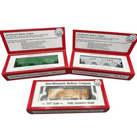 45304-02 Intermountain Lot Of 3 Ho Train Cars Soo Line Northern Pacific Refrigerated Used