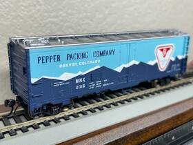 45538 Intermountain Pepper Packing R40 Ice Bunker Reefer Inch Denver Co Car Ho Scale Etched Metal New