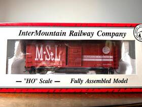 45719 Intermountain Inter.#45719- Minn. And St. Louis 1937 Aar 40ft Box Car With 2 #s H.o. 1 87
