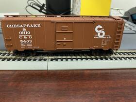 45794-01 Intermountain Ho 1937 Aar 40ft 10ft0 Inch Boxcar Chesapeake And Ohio #5403