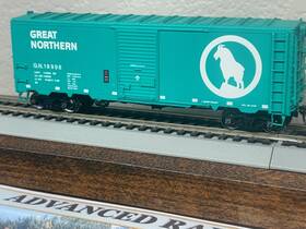 46009 Intermountain Great Northern Glacier Green Large Rocky - 40ft 12 Panel Box Car Ho Scale New