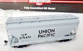 46507-21 Intermountain Acf Center Flow 2 Bay Hopper Car Union Pacific Up 219451