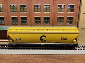 47039-07 Intermountain Ho C&o Chessie Acf 4650 Cu. Ft. 3 Bay Hopper #607076