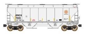 669011-06 Intermountain 669011 N Im Trinity 3281 Covered Hopper Excel Railcar - Ercx Rd# 7029 669011-06 Intermountain 669011 N Im Trinity 3281 Covered Hopper Excel Railcar - Ercx Rd# 7029
