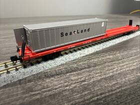 72213 Intermountain Micro-trains N Scale #72213 89 4 Inch Dti Without Ne Side 40 Container Sealand Nib