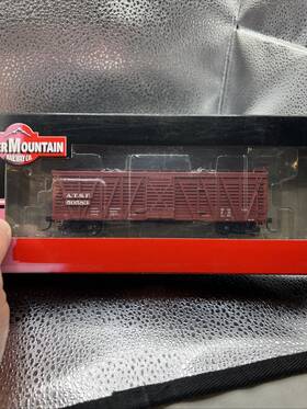 50583 Intermountain 844201045060 Ho Scale Atsf Sk-r Santa Fe Stock Car #50583 Nib Ken