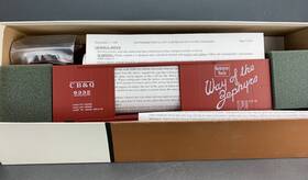 Odcb3332 Intermountain O Scale 1937 Aar 40ft Dd Boxcar Cb&q #9332 Kit Nib O2585