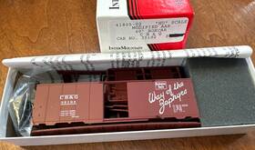 41805-02 Intermountain Railway Co. Ho Kit #41805-02 40 Modified Aar Box Car C B And Q Script #35192 Ny