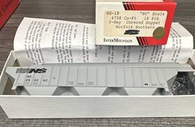 Intermountain Railway Co. Ns-10 Kit Ho 4750 Cf 18 Rib 3-bay Covered Hopper Ns Nib