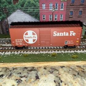 45415-0140 Intermountain Railway Company 45415-01 Ho Rtr Ps-1 Sgl Door Boxcar Santa Fe Billboard