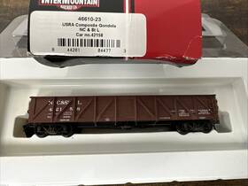 46610-23 Intermountain Railway Company Ho Rtr #46610-23 Usra Composite Gondola - Nc And St. L 42158