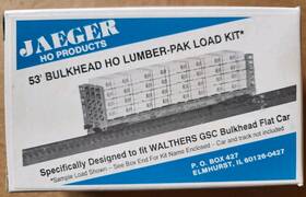 6850 Jaeger Ho Products 53ft Bulkhead Lumber-pak Load Kit #6850 Walthers