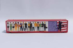 485026 Jtc Model Trains N 2021 Labor Day 48ft Red Hc Corrugated Side Container