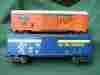 K-6465 K-6461 K-line 2 Two Frisco Lines Slsf Alaska Steel Sided Box Cars X