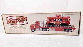 K-813702tt K-line 040369180012 Coca-cola Flatbed Truck With Train Caboose O-scale New