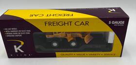 K511-021 K-line 040369351139 S Gauge Milwaukee Road Milw Flat Car With Yellow Loader Vehicle
