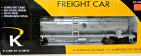 6-21542 K-line 040369450597 K-line-o- Washington State Quarter Tankcarw/diecast Chassis Sprung Trks