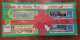 K-62465 K-line 040369624622 Trains 12 Days Of Christmas O Scale Four Pack 5-8
