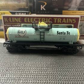 63290 K-line 040369642923 Girls Train Santa Fe Gulf Single Dome. Set Add On Tank Car