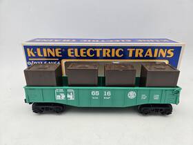 K-6516 K-line Tca Toy Train Museum Gondola Car With Crates O Gauge Lionel Mth