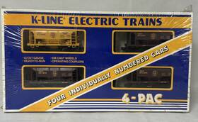 K-6714a K-line Trains O/o-27 Gauge Dm And Ir Ore Car 4-pack Nos Never Opened