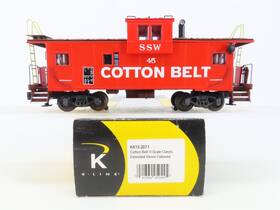 K613-2071 K-line O Gauge 3-rail Ssw Cotton Belt Extended Vision Caboose #45