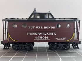 K615-1895 K-line O Scale Prr Eastern Region Buy War Bonds Smoking N5c Caboose Pennsylvania
