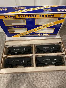 K6221a K-line O Pennsylvania Ore 4-car Set Plus Box