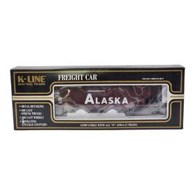K623-1011 K-line Sealed Alaska Railroad Scale Die Cast Hopper Coal Load Train Freight Car