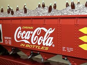 K623-5101 K-line 623-5101 Coca Cola Die-cast Hopper With Ice And Bottle Load O-scale Lionel