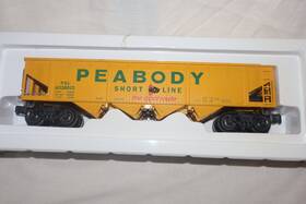 K623-8012 K-line Ftoft Gauge #k623-8012 Peabody 4-bay Hopper With Coal Load No Box