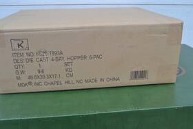 K626-1893-a K-line K626-1893 No. Die Cast 4 Bay Hopper Sealed 6 Pack N.o.s