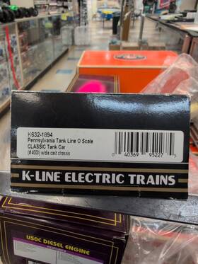 K632-1894 K-line Pennsylvania Tank O Scale Classic Car