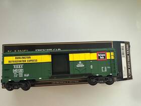 K645-1331 K-line K634-1331 #k645-1331 Cb And Q Classic Plug Door Reefer Car In Box O Scale