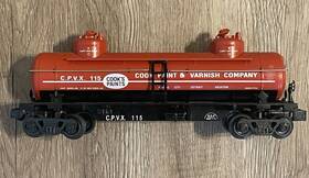 K635-8012 K-line 0/0-27 Scale Cooks Paints Two Dome Tank Car