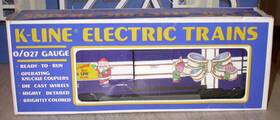 K647404 K-line O 027 1995 Christmas Deluxe Boxcar Seasons Greetings With Box