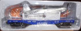 K-line K661-8017 K-line Us Navy Flatcar With Scout 4 Fighter Plane Usnx 5413 Mint