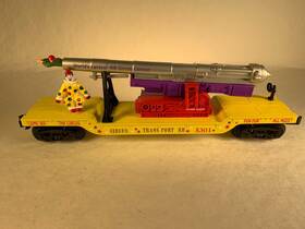 K662-5301 K-line Ftoft Gauge #k662-5301 Circus Transport Depressed Center Flat Car With Cannon