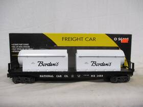 K-691-8013 K-line K691-8013 Flatcar With Bordens Milk Containers- O-gauge