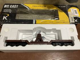 K692-2151 K-line Vintage 6002 Wm Western Maryland Flat Car With Propeller Load O Scale Nib K692-2151 K-line Vintage 6002 Wm Western Maryland Flat Car With Propeller Load O Scale Nib