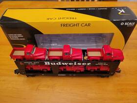 K694-5601 K-line K- Anheuser-busch Auto Loader With 6 Die Cast Pickup Trucks