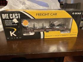 K713-2011 K-line Southern Rr Operating Dump Car W Sim Timber Load In Box