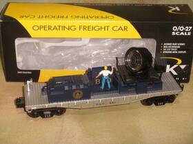 K721-1091 K-line O-27 B&o Operating Searchlight Car #x91 Item#