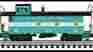 K616-1752 K-line O Scale Ny Central Off Center Cupola Wood Side Smoking Caboose