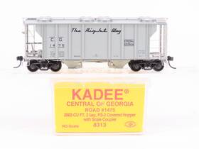 1475 Kadee 8313 Ho Scale Cg Central Of Georgia Railroad 2-bay Covered Hopper #1475