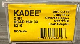 60133 Kadee Cars 8310 Ho Scale #8310 2-bay Ps-2 Covered Hopper Clinchfied #60133 Nib