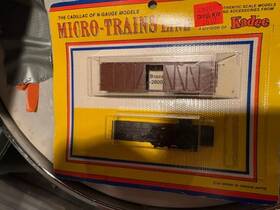 Kadee Micro-trains 24009 40ft Box Car Outside Braced Undec. Kit. N Scale.kadee- Micro-trains