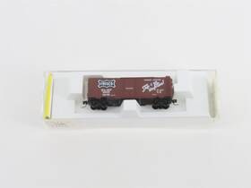 14911-2 Kadee Micro-trains Line Z Scale Mtl Sl-sf Frisco 40ft Plug Door Box Car #52065